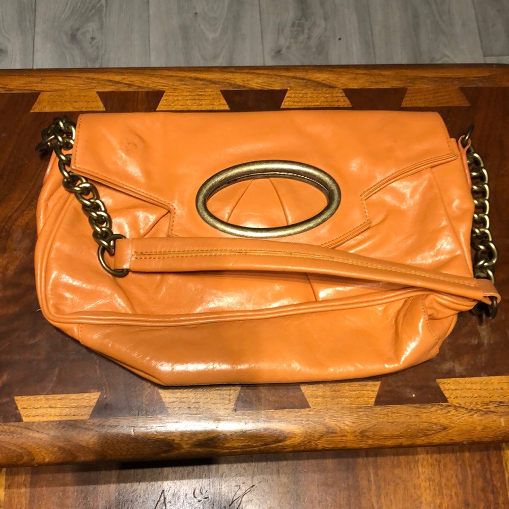 Vintage original HOBO Y2K genuine leather shoulder bag purse clutch
